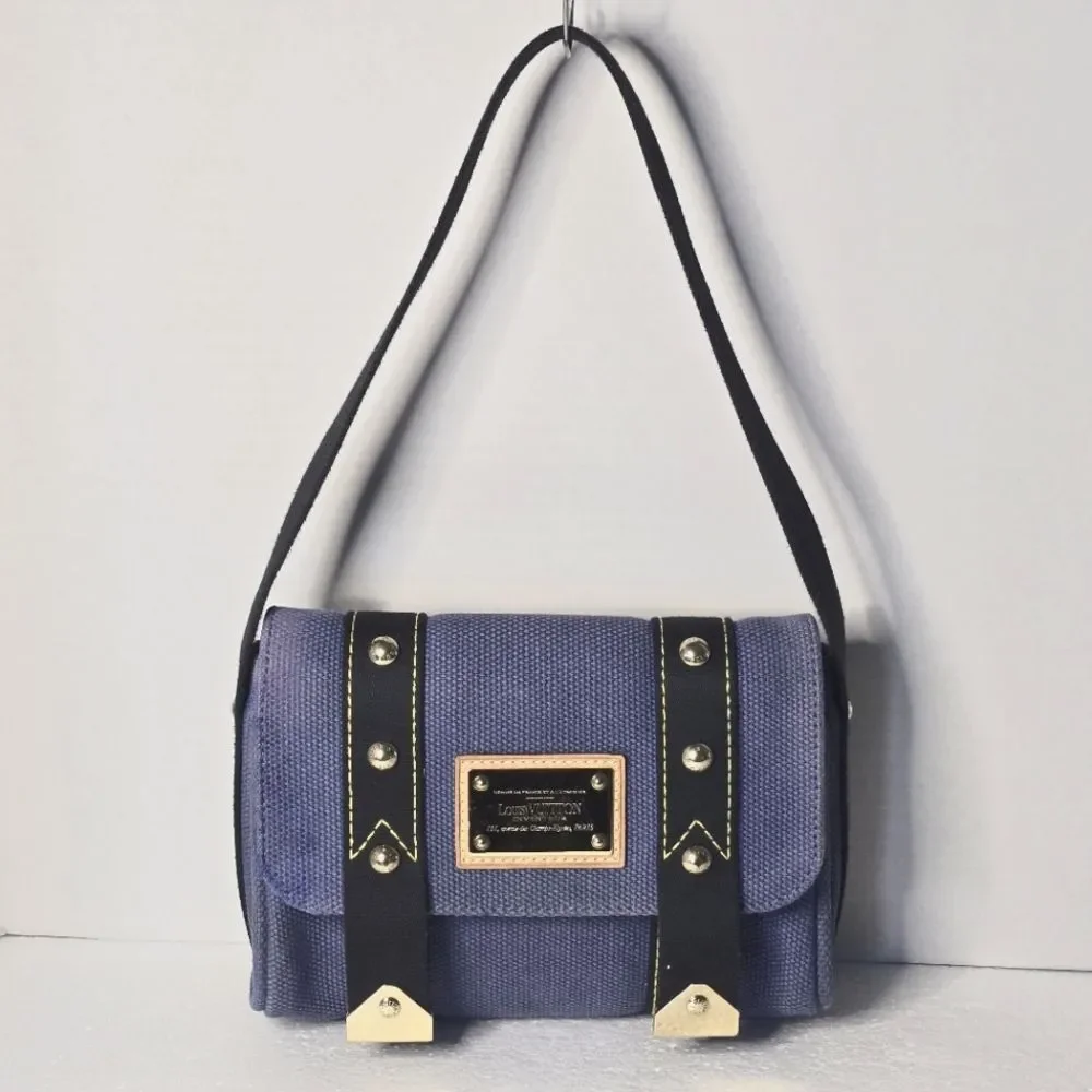 Louis Vuitton Blue Canvas Antigua Sac Rabat Bag